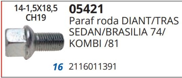 Encontraproduto.com.br - Parafuso Roda Fusca 4 Furos