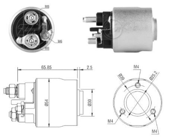 Encontraproduto.com.br - AUTOMATICO RELE MOTOR PARTIDA VALEO DOBLO-SIENA 01.. 12V - ZM2590