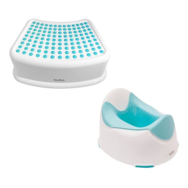 Encontraproduto.com.br - KIT TRONINHO E DEGRAU INFANTIL SANITÁRIO PINICO PRIVADINHA BEBE ANTIDERRAPANTE COM RECIPIENTE REMOVÍVEL BUBA Cor:Rosa