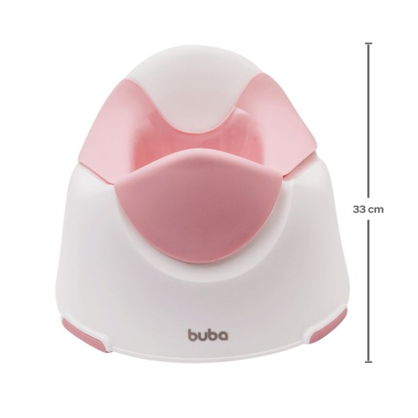 Encontraproduto.com.br - KIT TRONINHO E DEGRAU INFANTIL SANITÁRIO PINICO PRIVADINHA BEBE ANTIDERRAPANTE COM RECIPIENTE REMOVÍVEL BUBA Cor:Rosa