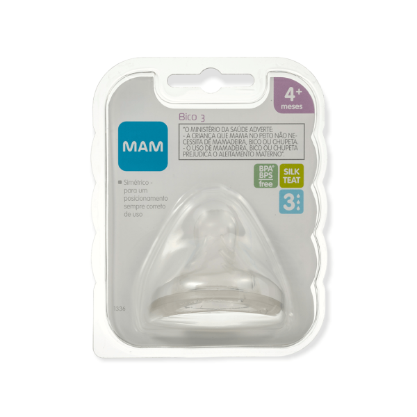 Encontraproduto.com.br - BICO MAMADEIRA COMPATIVEL COM TODAS MAMADEIRAS MAM SKINSOFT EMBALAGEM DUPLA Tamanho:Bico X 6+ / Bico 3 4+