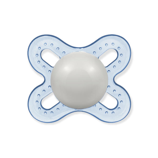 Encontraproduto.com.br - CHUPETA MAM START 0-2 MESES FASE 1 BICO SILICONE SKINSOFT EMBALAGEM DUPLA Cor:Azul Básica
