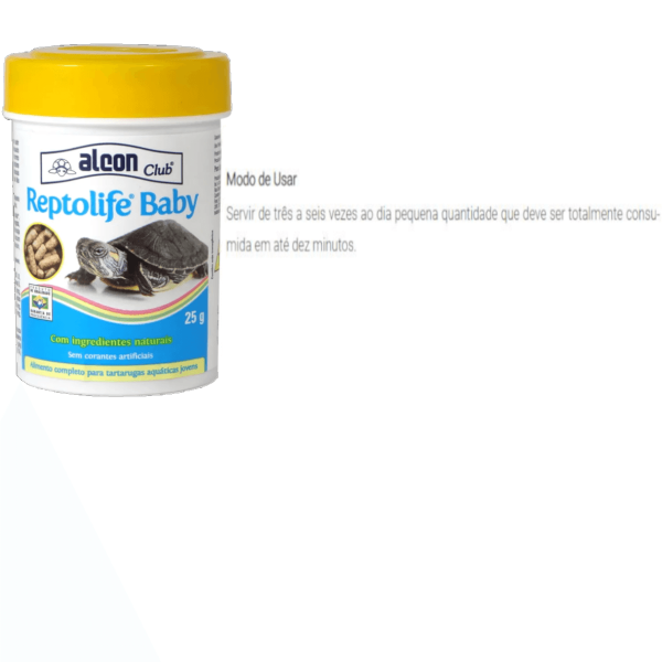 Encontraproduto.com.br - Alcon Club Reptolife Baby 25g Kit Com 5