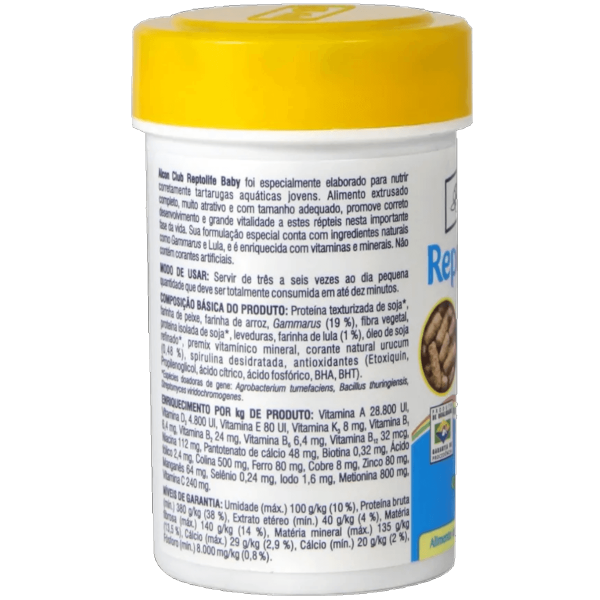 Encontraproduto.com.br - Alcon Club Reptolife Baby 25g Kit Com 5