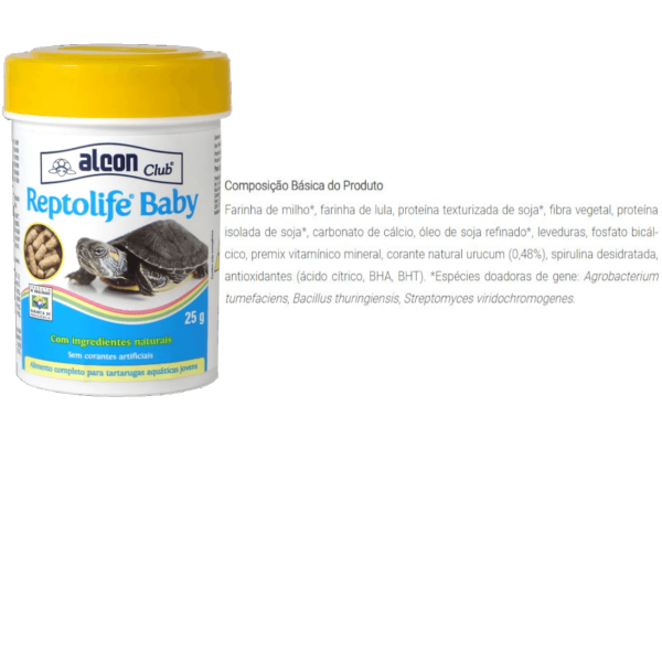 Encontraproduto.com.br - Alcon Club Reptolife Baby 25g Kit Com 5