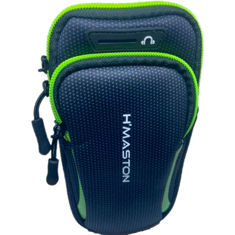 Encontraproduto.com.br - Braçadeira Suporte Braço Celular Treino Yb-04 Preto Com Verde