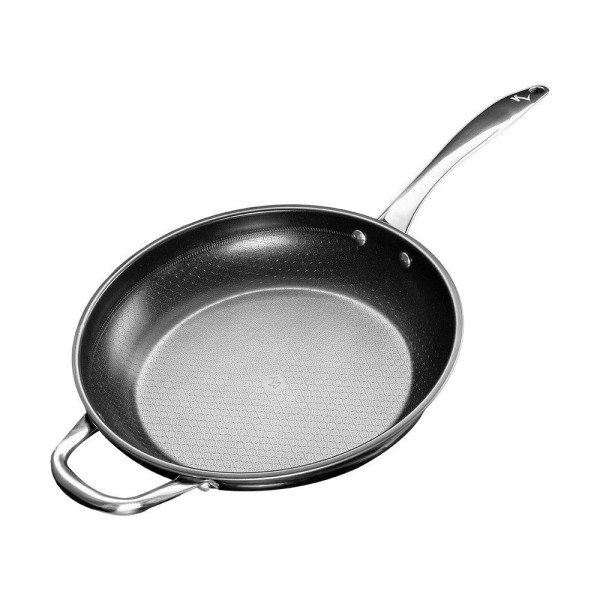 Encontraproduto.com.br - Combo Frigideira Antiaderente + Tampa De Vidro Adapt Cover
