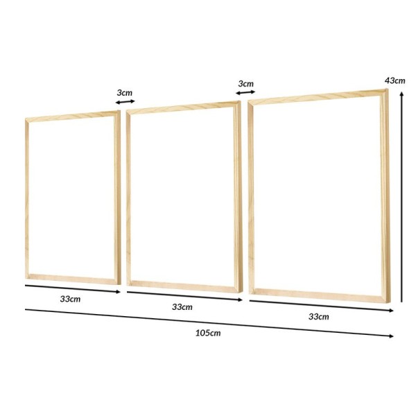 Encontraproduto.com.br - Kit 3 Quadros Decorativos Frase Lar Folhas Gold e Tons Pasteis