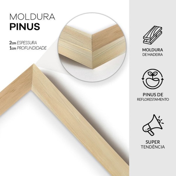 Encontraproduto.com.br - Kit 3 Quadros Decorativos Frase Lar Folhas Gold e Tons Pasteis
