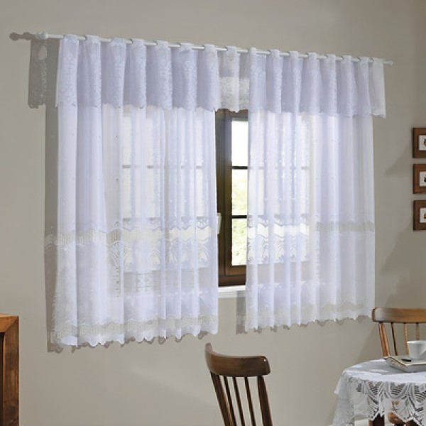 Encontraproduto.com.br - Cortina para Cozinha Clássica 2,8 x 1,2 - Interlar