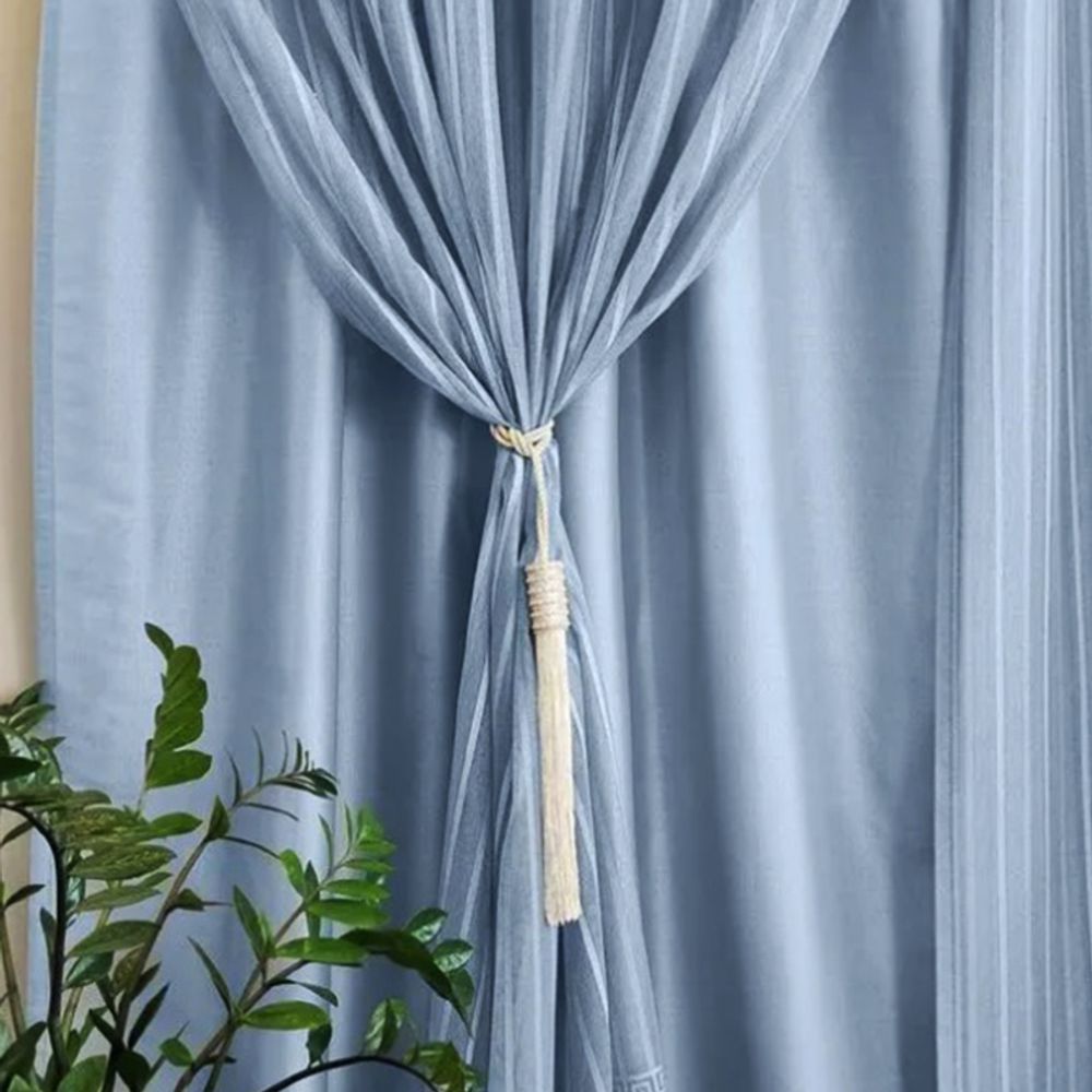 Encontraproduto.com.br - Cortina Interlar de Renda Classica para Sala/Quarto Com Forro 3,00m x 1,80m Olimpia Capri