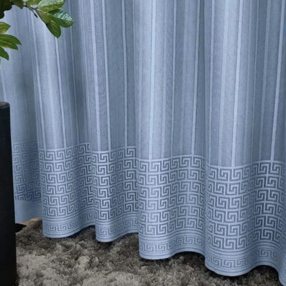 Encontraproduto.com.br - Cortina Interlar de Renda Classica para Sala/Quarto Com Forro 3,00m x 1,80m Olimpia Capri