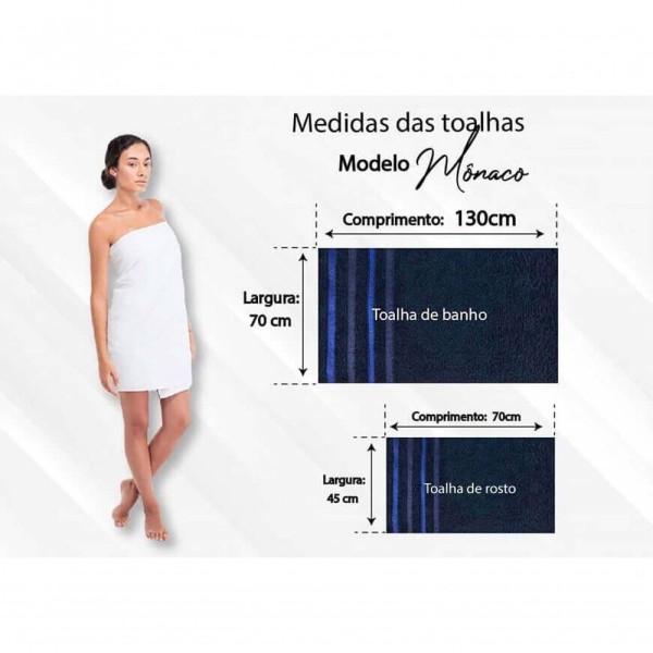 Encontraproduto.com.br - Jogo De Toalha 2 Banho 2 Rosto 1 Piso Kit De Toalha 5 Peças Jogo De Banho 100% Algodão