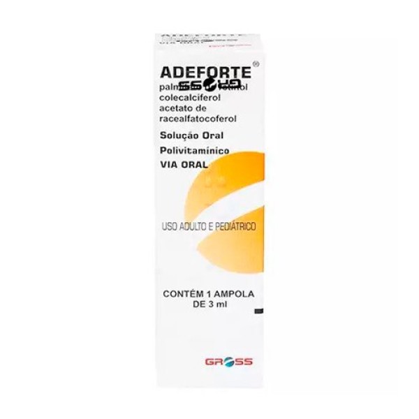 Encontraproduto.com.br - Adeforte Solução Oral Com 1 Ampola De 3ml