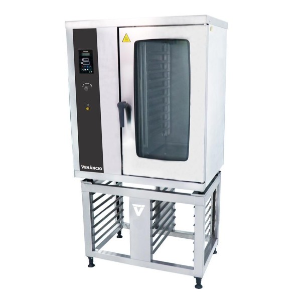 Forno Combinado Don Bidone Com Cavalete 12 Gn A Gás Natural 110v Venâncio Fcdb12g-cfc