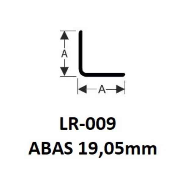 Encontraproduto.com.br - Cantoneira Em L Bronze 3/4 Arredondado Decal