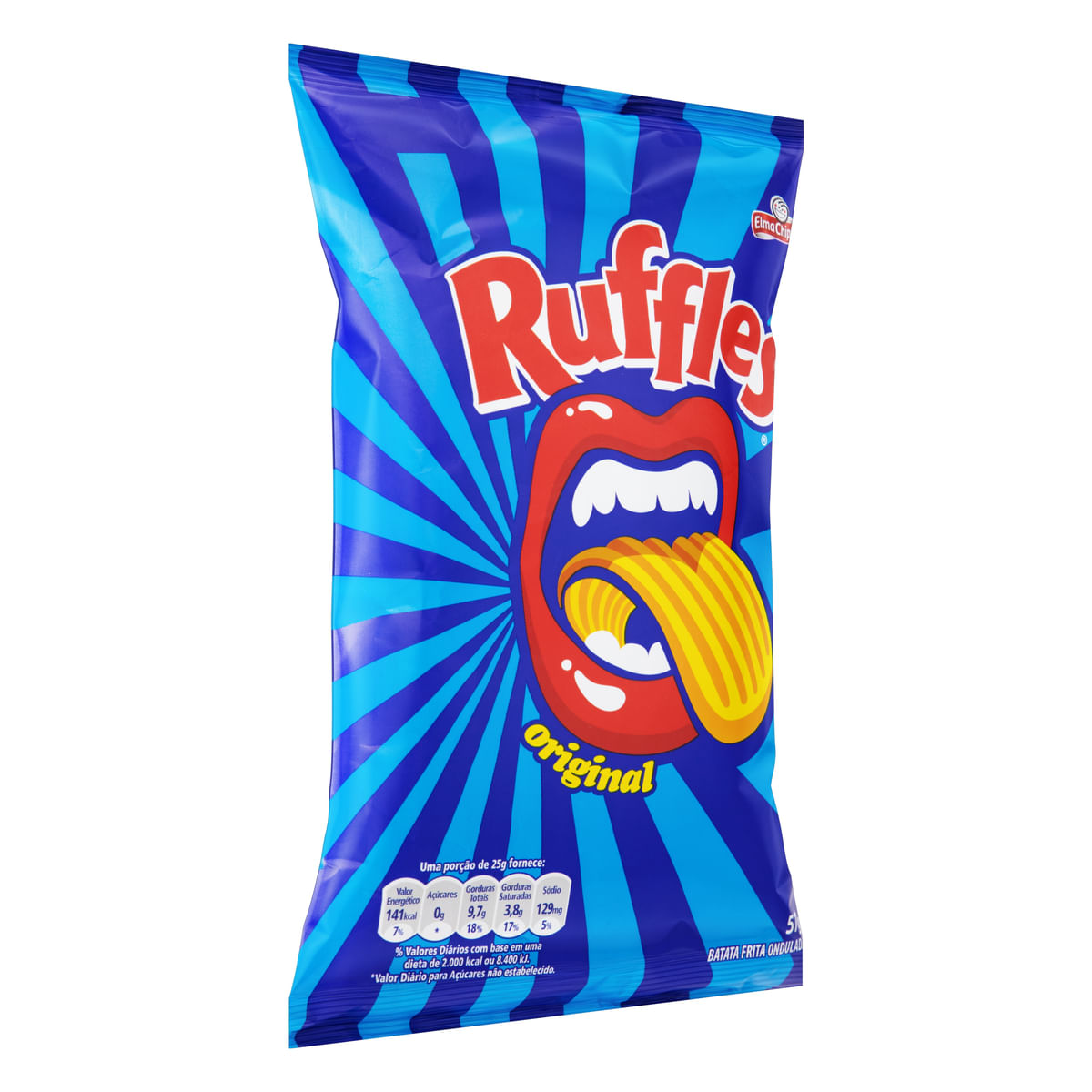 Encontraproduto.com.br - Batata Frita Ondulada Original Elma Chips Ruffles Pacote 57g