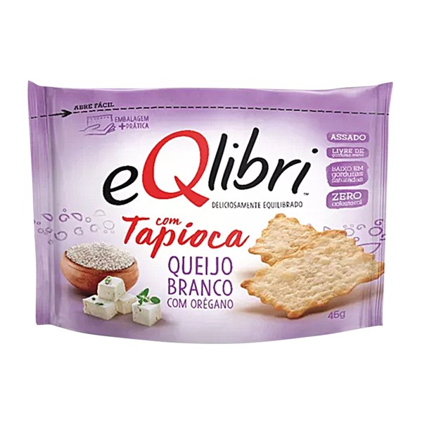 Encontraproduto.com.br - Biscoito de Queijo Branco e Orégano Eqlibri com Tapioca 45g