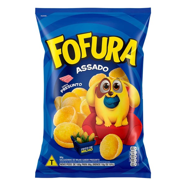 Encontraproduto.com.br - Salgadinho de Milho Presunto Fofura Pacote 90 g