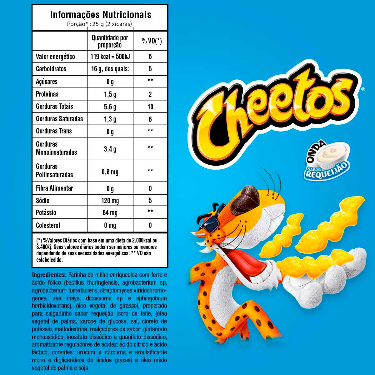 Encontraproduto.com.br - Salgadinho Cheetos Onda Requeijão 45g