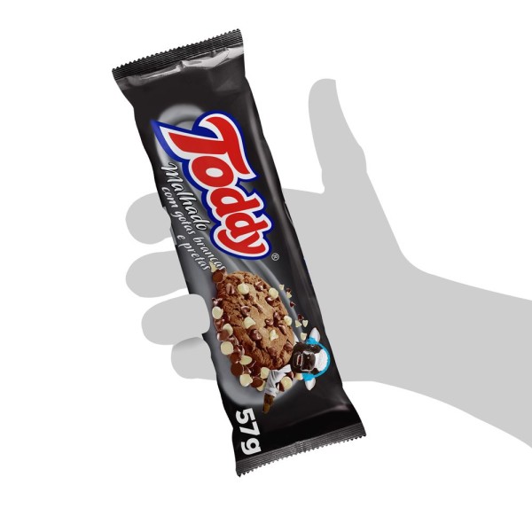 Encontraproduto.com.br - Biscoito Cookies Toddy Malhado Pacote com 57g