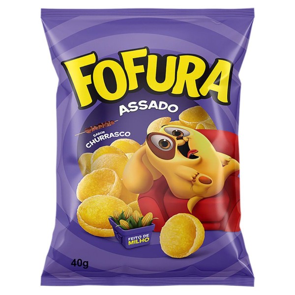Encontraproduto.com.br - Salgadinho Fofura Jr Churrasco 40G