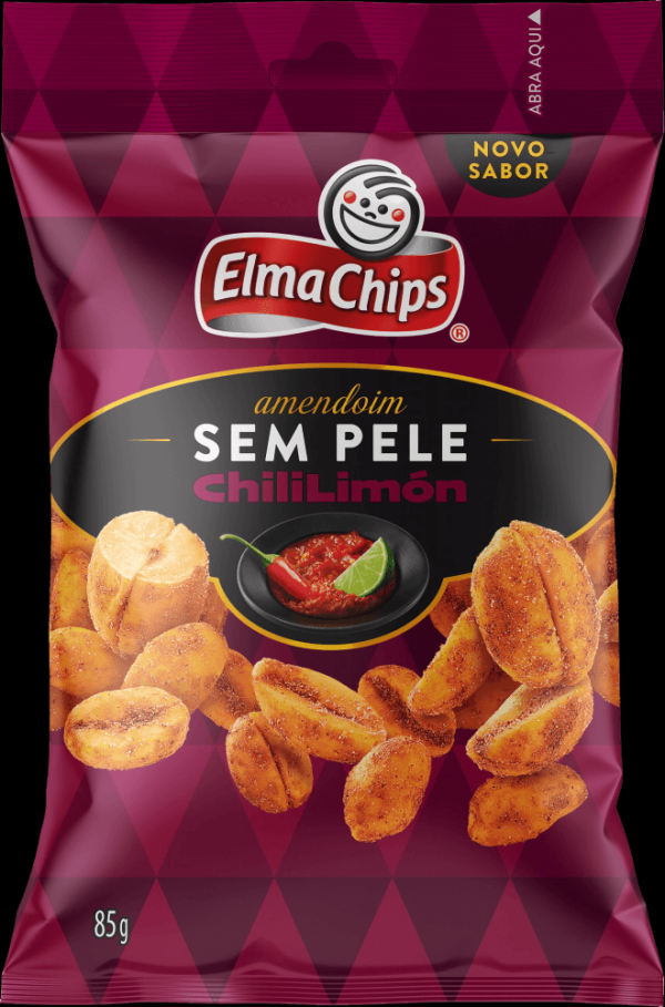Encontraproduto.com.br - Amendoim Sem Pele Elma Chips Chililimo 85g