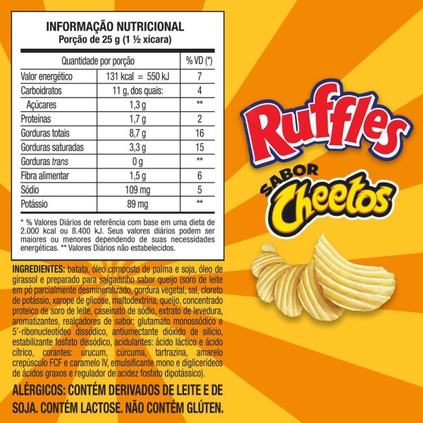 Encontraproduto.com.br - Batata Ruffles Cheetos 70g