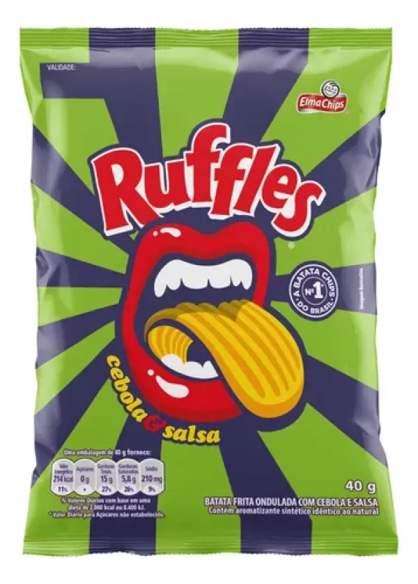 Batata ruffles cebola E Salsa 40g