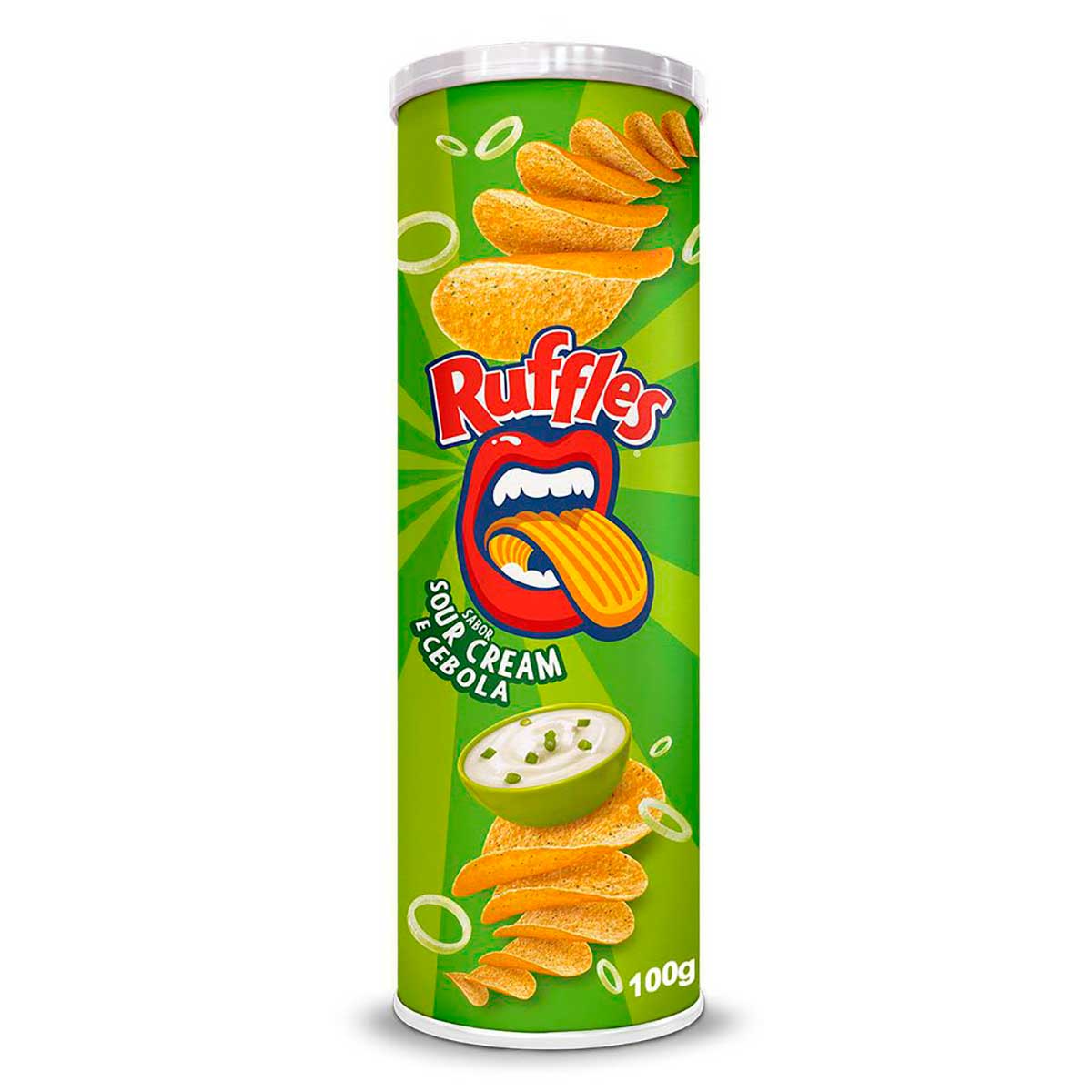 Encontraproduto.com.br - Batata Elma Chips Ruffles Sour Cream E Cebola Tubo 100g