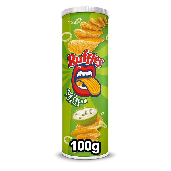 Encontraproduto.com.br - Batata Elma Chips Ruffles Sour Cream E Cebola Tubo 100g