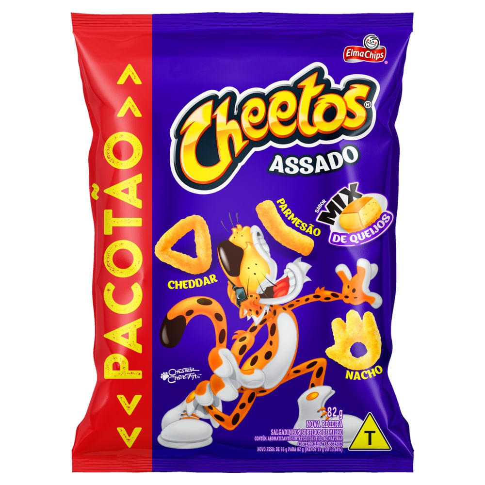 Encontraproduto.com.br - Salgadinho Cheetos Mix Queijos Elma Chips 82g