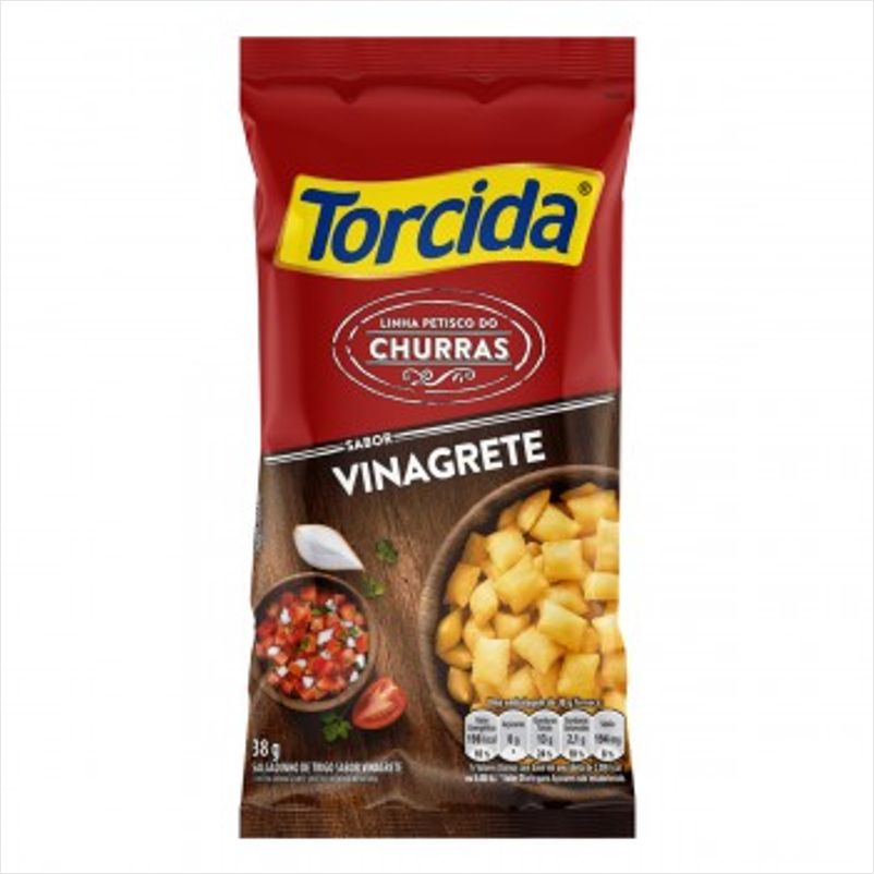 Salgadinho sabor Churrasco com Vinagrete Torcida 35g