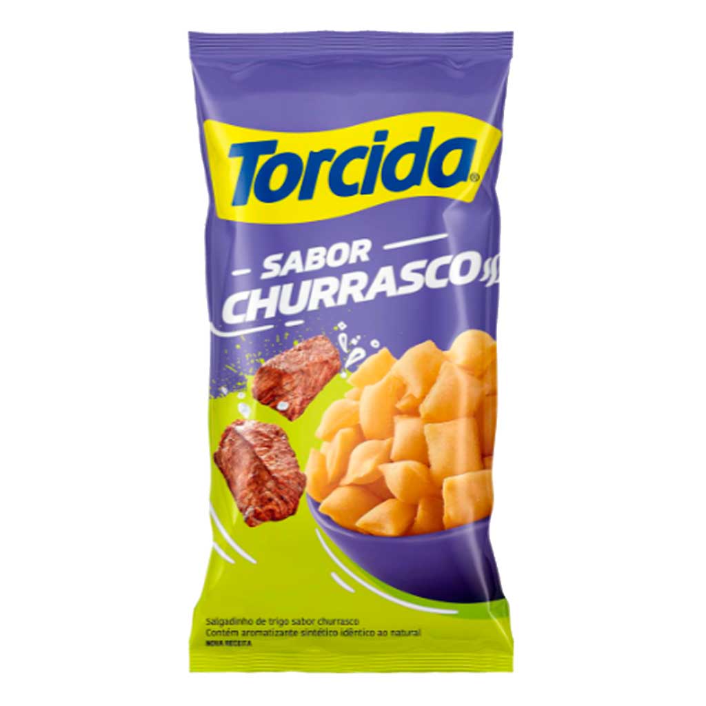 Encontraproduto.com.br - Salgadinho Lucky Torcida Churrasco Pacote com 60g