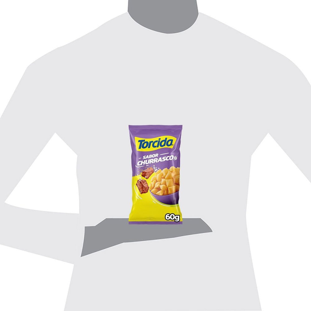 Encontraproduto.com.br - Salgadinho Lucky Torcida Churrasco Pacote com 60g