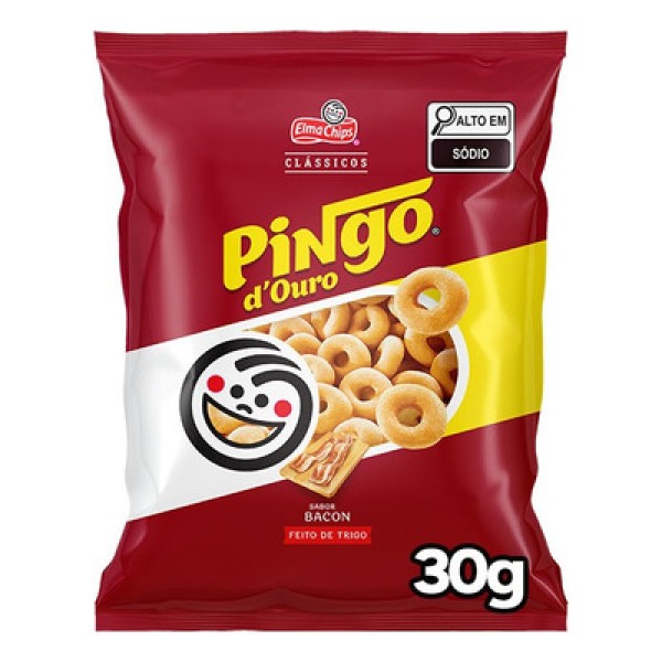 Encontraproduto.com.br - SALGADINHO PINGO DOURO ELMA CHIPS BACON 30G