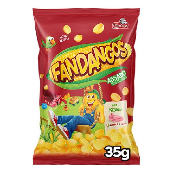 Salgadinho Elma Chips Fandangos Presunto Pacote com 35g