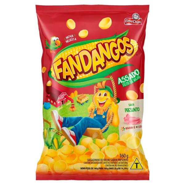 Salgadinho Fandangos Presunto 160g - Elma Chips