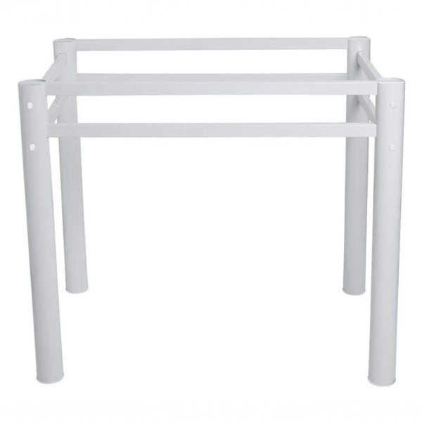 Encontraproduto.com.br - Base Retangular Para Mesa Jantar Vidro Pedra Madeira3 1.20mt Cor:branco
