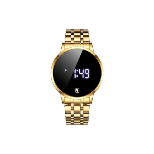 Encontraproduto.com.br - Relógio Digital Pulseira Aço Inoxidável à Prova D Água Rewa
