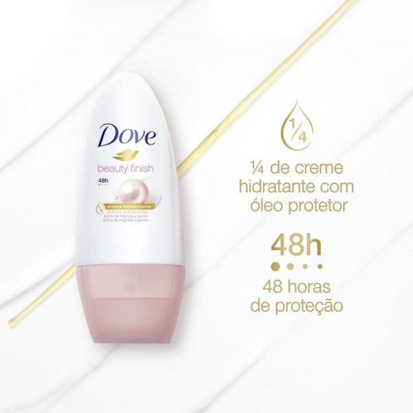 Encontraproduto.com.br - DOVE DESODORANTE ROLLON FEMININO BEAUTY FINISH 50 ML x 1