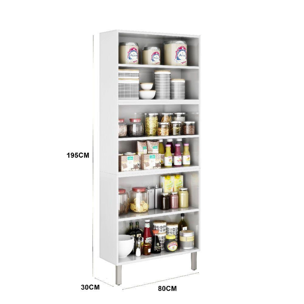 Encontraproduto.com.br - Paneleiro Itatiaia Duplo em Aço Branco 6 Portas Tarsila