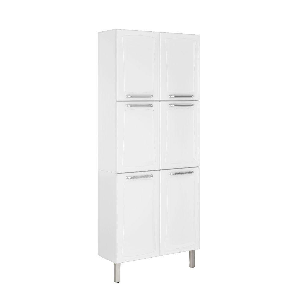 Encontraproduto.com.br - Paneleiro Itatiaia Duplo em Aço Branco 6 Portas Tarsila