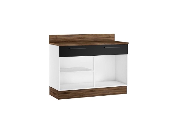 Encontraproduto.com.br - Balcão de Cozinha Itatiaia em Aço 2 Portas e 2 Gavetas Preto Exclusive