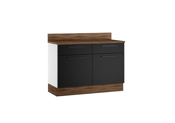 Encontraproduto.com.br - Balcão de Cozinha Itatiaia em Aço 2 Portas e 2 Gavetas Preto Exclusive