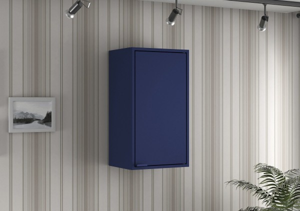 Encontraproduto.com.br - Armário Aéreo Multiúso Itatiaia Smart - 1 Porta - Azul Matte