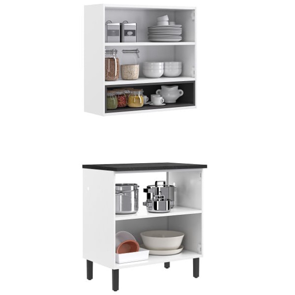 Encontraproduto.com.br - Paneleiro Itatiaia em Aço Branco 4 Portas 1 Nicho New Premium