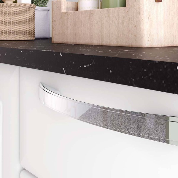 Encontraproduto.com.br - Cozinha Compacta Itatiaia Pratika 120cm 6 Portas e 2 Gavetas em Aço - Branco