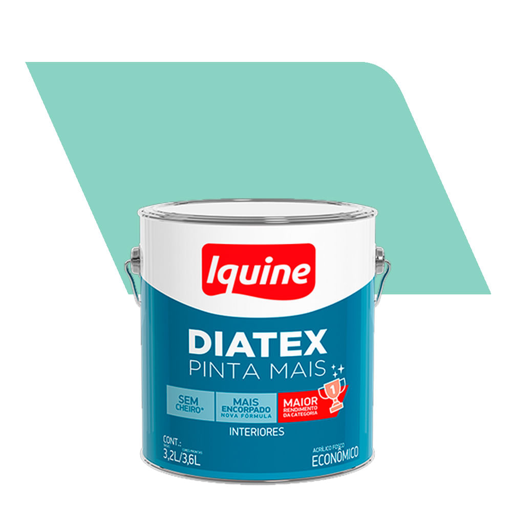Tinta Acrílica Fosco Econômico Diatex Pinta Mais Verde Piscina 3,6L - Iquine
