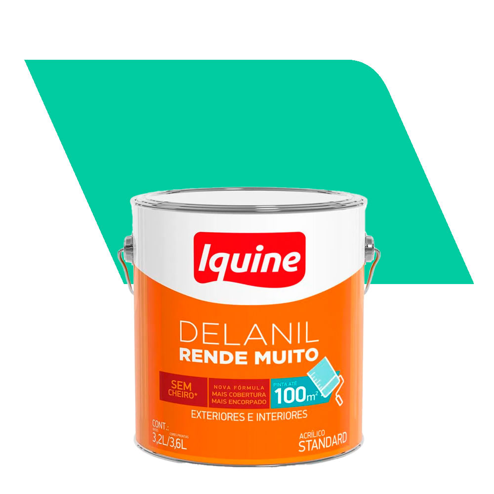 Tinta Acrílica Fosco Standard Delanil Rende Muito Riviera 3,6L - Iquine